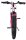 Mountainbike in Pink mit schwarzem Rahmen und grobem Reifen