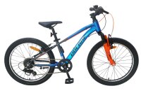 Kinderfahrrad in Blau und Orange mit 20-Zoll-Rädern...
