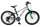 Kinderfahrrad mit 20-Zoll-Rädern, grünen Akzenten und schwarzem Rahmen