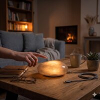 JENS Living Smarter LED-Stein aus Echtglas,...