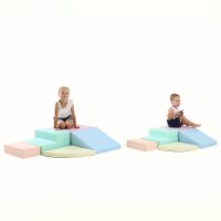 Bunte Spielmatte mit verschiedenen Formen für Kinder zum Sitzen und Spielen