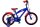 Blaues Kinderfahrrad mit roten Akzenten und sportlichem Design