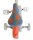 Kinderrad mit blauer Sitzpolsterung und orangefarbenem Schutzblech