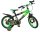 Kinderfahrrad in Schwarz und Grün mit 18 Zoll Rädern und Stützrädern
