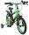 Kinderfahrrad in Grün mit Stützrädern und sportlichem Design