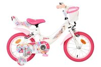 Kinderfahrrad in Weiß und Pink mit Einhorn-Motiv...