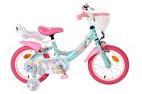Kinderfahrrad in Mintgrün und Pink mit Einhorn-Motiv...