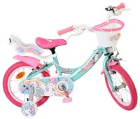 Kinderfahrrad in Türkis und Pink mit Einhorn-Motiv...