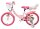 Rosa Kinderfahrrad mit Korb und Einhorn-Motiv, 16 Zoll Reifen