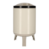 JENS Living Saftspender Set mit 4 Bechern & Ständer | 4L Getränkespender für Party, Garten & Buffet | Robuste Glaskaraffe / Wasserspender