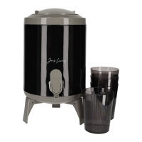 JENS Living Saftspender Set mit 4 Bechern &...