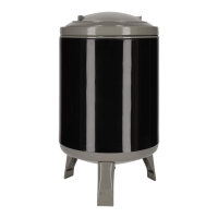 JENS Living Saftspender Set mit 4 Bechern & Ständer | 4L Getränkespender für Party, Garten & Buffet | Robuste Glaskaraffe / Wasserspender