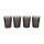 JENS Living Saftspender Set mit 4 Bechern & Ständer | 4L Getränkespender für Party, Garten & Buffet | Robuste Glaskaraffe / Wasserspender