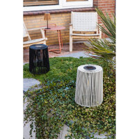 JENS Living LED Solarlaterne für Außen IP44 Spritzwassergeschützt | Solar Tischleuchte Outdoor für Garten Balkon Terrasse | Kabellose Deko Solarlampe Hängend