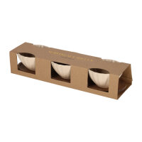 JENS Living Servierset mit Muschelschalen – Edles Snack- & Dip-Set aus Akazienholz & Keramik, ideal zum Anrichten & Verschenken