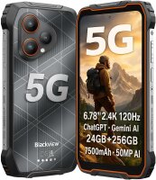 Blackview BL7000 Pro Outdoor Smartphone 5G - 7500mAh Akku, 6.78" 120Hz Display, 24GB RAM 256GB ROM, 50MP + 20MP Nachtsicht Kamera, NFC