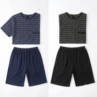 GIANVAGLIA Herren Pyjama Set Schlafanzug Shorty...