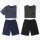 GIANVAGLIA Herren Pyjama Set Schlafanzug Shorty Zweiteilig Baumwolle Hausanzug Manner Nachtwasche Bequem Gemutlicht M-3XL