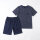 GIANVAGLIA Herren Pyjama Set Schlafanzug Shorty Zweiteilig Baumwolle Hausanzug Manner Nachtwasche Bequem Gemutlicht M-3XL