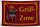 Flagge Grillzone 90x150 cm mit 2 Ösen