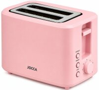 JOCCA Toaster Rosa 700W – 2 breite Schlitze, 7...