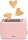 JOCCA Toaster Rosa 700W – 2 breite Schlitze, 7 Bräunungsstufen & Auftauen