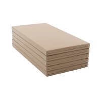 Gestapelte, beige Polster mit nahtloser Oberfläche...