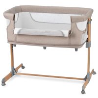 MoMi SMART BED 2.0 Kinderbett Grau mit 2 Schlafpositionen und Laufgitterfunktion für Kleinkinder