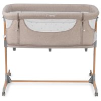 MoMi SMART BED 2.0 Kinderbett Grau mit 2 Schlafpositionen und Laufgitterfunktion für Kleinkinder