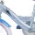 Blaue Fahrradrahmen mit Disney-Frozen-Motiven von Anna und Olaf