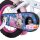 Buntes Kinderfahrrad mit Minnie-Maus-Motiv und pinken Details