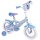 Kinderfahrrad in Blau mit Elsa- und Anna-Motiv, Stützräder vorhanden