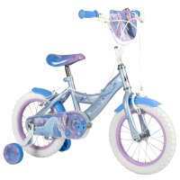 Kinderfahrrad in Blau mit weißen Reifen und Disney-Motiv