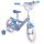 Kinderfahrrad in Blau mit Frozen-Motiv und Stützrädern