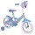 Kinderfahrrad in Blau mit Elsa-Motiv und Stützrädern