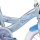 Kinderfahrrad in Blau mit weißen Reifen und Disney-Motiv