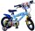 Kinderfahrrad in Blau mit Spiderman-Motiv und Stützrädern