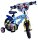 Kinderfahrrad in Blau mit Spiderman-Motiv und Stützrädern