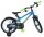 Kinderfahrrad in Blau und Grün mit Stützrädern und sportlichem Design