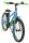 Buntes Kinderfahrrad mit grünen Griffen und stabilen Reifen