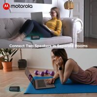Motorola Sonic Sub 630 Twin – Bluetooth-Lautsprecher 2er-Set mit Stereo-Sound, Bass und IPX5
