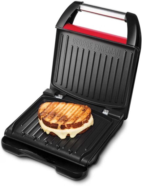 George Foreman Kontaktgrill Steel Compact – Paninigrill & Sandwichmaker