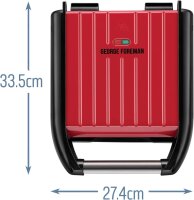 George Foreman Kontaktgrill Steel Compact – Paninigrill & Sandwichmaker