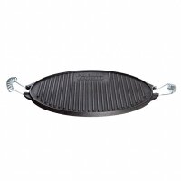 Robuste Gussgrillplatte mit 38 cm Durchmesser