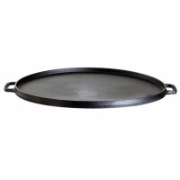 Sehr robuste Gussgrillplatte mit einem Durchmesser von 45 cm