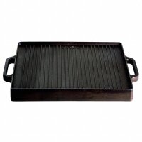 Gusseisen-Grillplatte, robust und beidseitig verwendbar