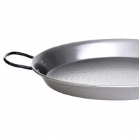 Hochwertige Pfanne aus poliertem Stahl mit 46 cm Durchmesser