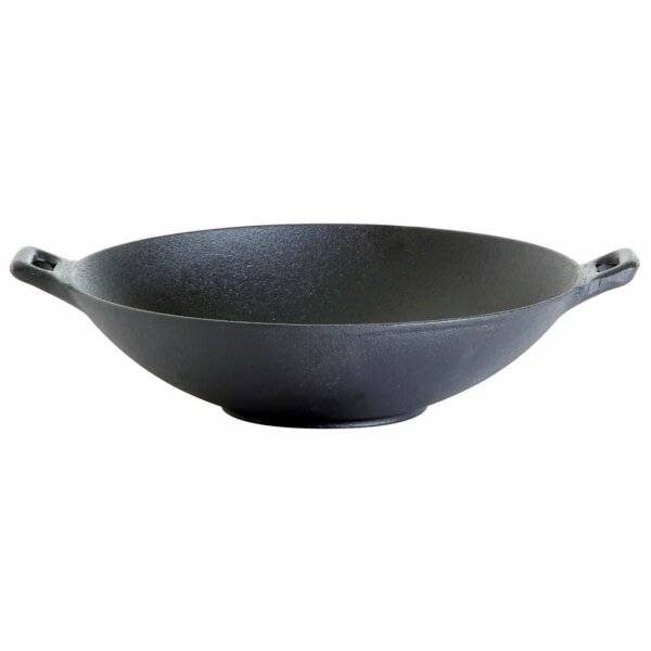 Gusseisen-Wok mit zwei Griffen