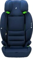 Osann Flux Plus i-Size Kindersitz in Navy Melange, Ansicht von vorne, ohne Gurte für die nächste Größenstufe, Kopfstütze in höchster Stufe, mitwachsender Kindersitz für Kinder von 76 bis 150 cm, ergonomisch geformt mit Seitenaufprallschutz