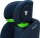 Osann Flux Plus i-Size Kindersitz, Nahaufnahme der Kopfstütze von links, zeigt Gurtdurchführung, in Navy Melange, mitwachsender Kindersitz für Kinder von 76 bis 150 cm, ergonomisch und sicher gestaltet